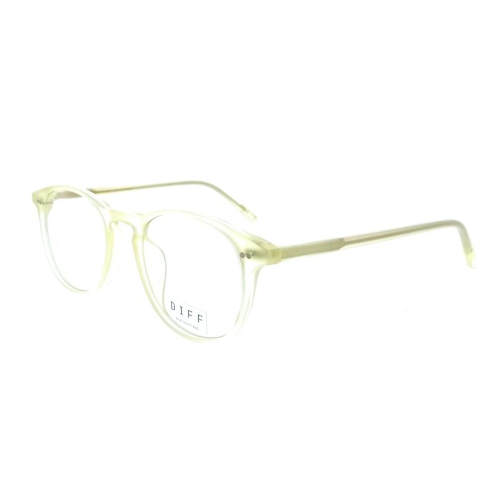 Diff VDFJAXS49GRNT Black Square Womens Optical Frames